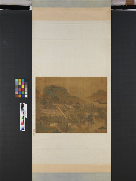 明仇英園林清課圖　軸