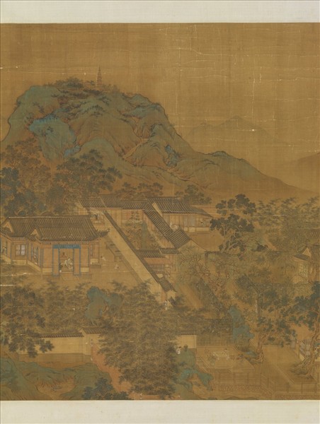 明仇英園林清課圖　軸