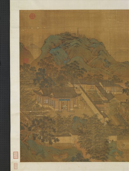 明仇英園林清課圖　軸