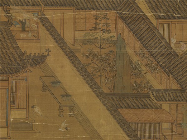 明仇英園林清課圖　軸