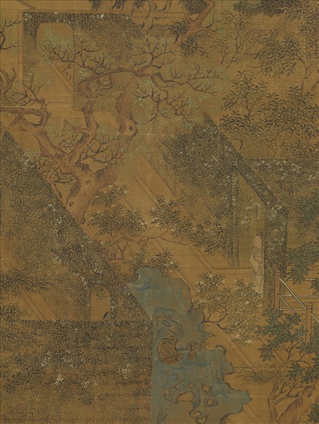 明仇英園林清課圖　軸