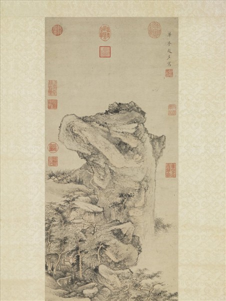 明趙左畫山水　軸