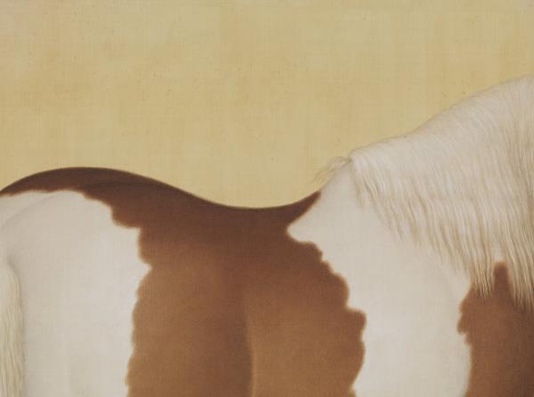 清郎世寧畫十駿圖籋雲駛　軸