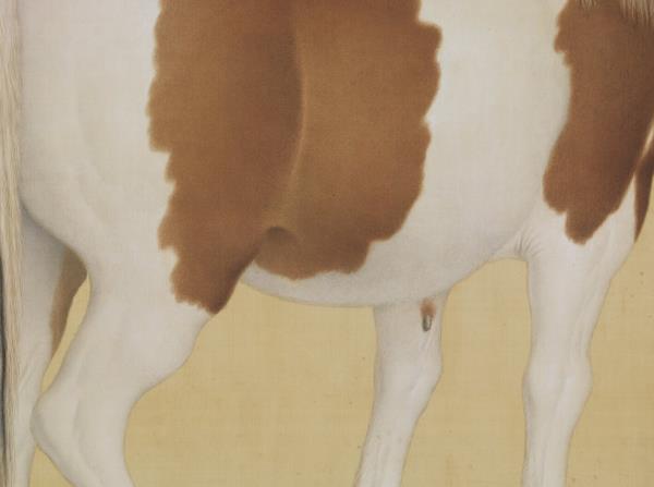 清郎世寧畫十駿圖籋雲駛　軸