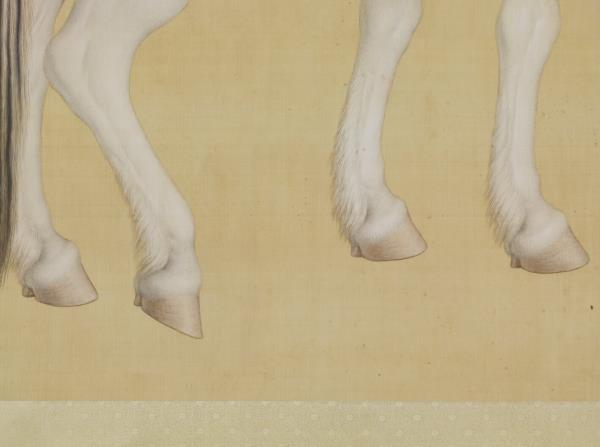 清郎世寧畫十駿圖籋雲駛　軸