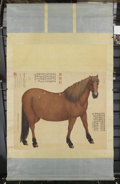 清艾啟蒙畫良吉黃　軸