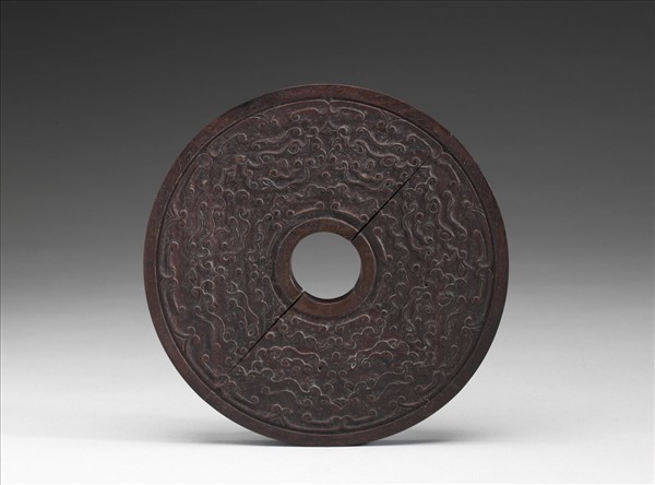 雕刻木蓋附玉保行書〈至人心鏡賦〉