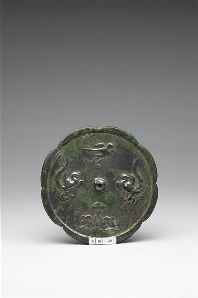 瑞花鸞鳳紋葵花鏡