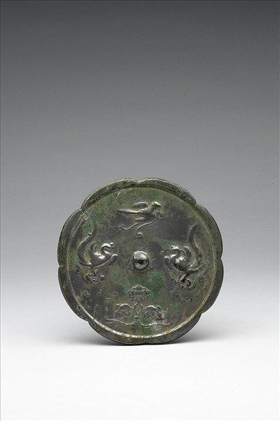 瑞花鸞鳳紋葵花鏡