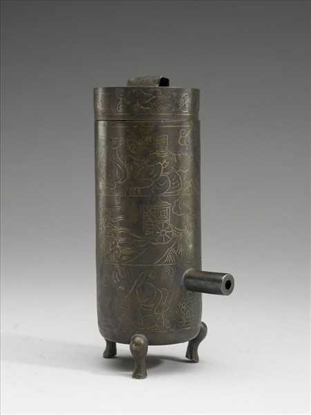 嵌金銀車馬紋漏壺