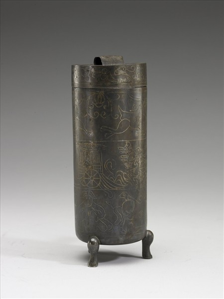 嵌金銀車馬紋漏壺