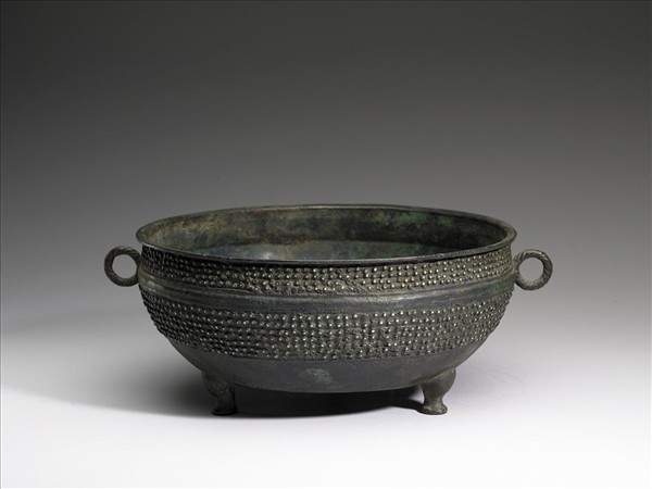 嵌綠松石乳丁紋敦