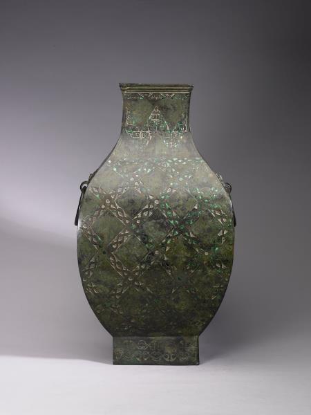 嵌孔雀石綯紋鈁