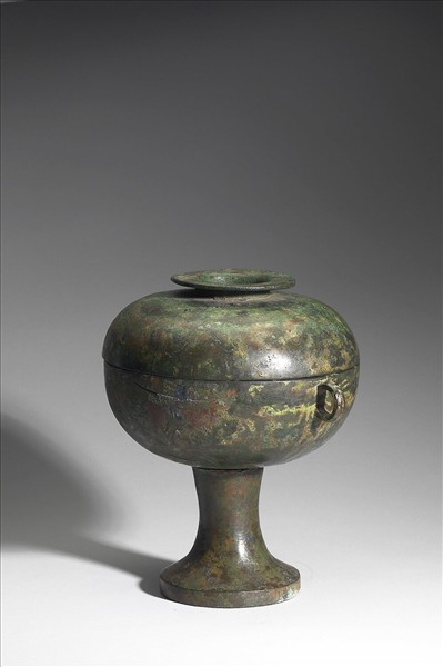 嵌異金屬獸紋豆