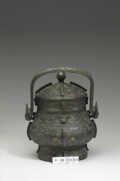 嵌金銀獸面紋卣