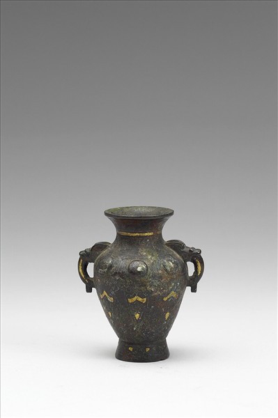 嵌金銀圓渦紋小罍