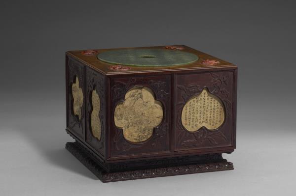 高級紫檀 文箱 紫檀多寶格方匣- 故宮