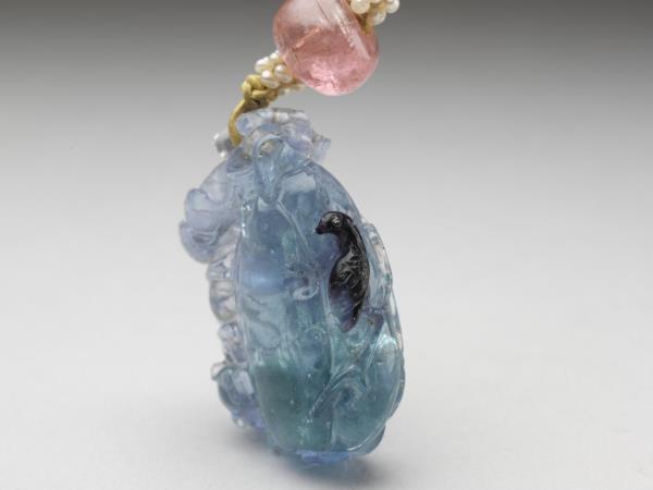 淺藍碧璽瓜形墜