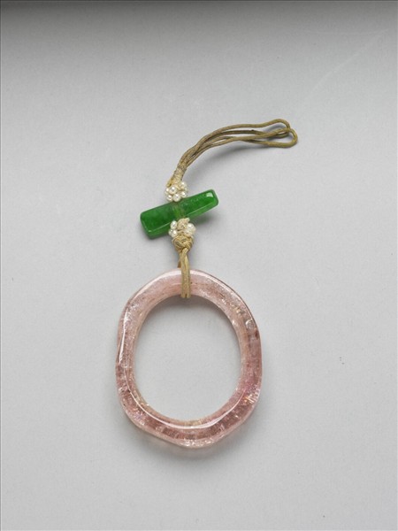 粉紅碧璽環珮