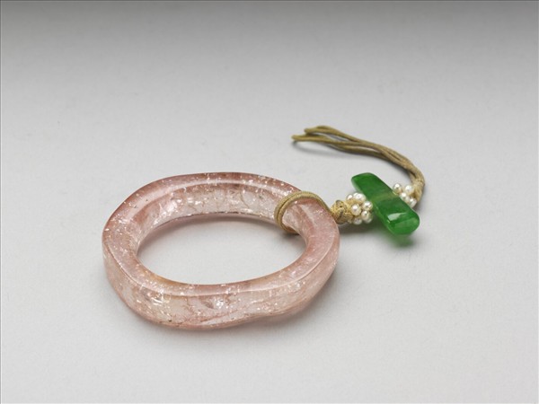 粉紅碧璽環珮