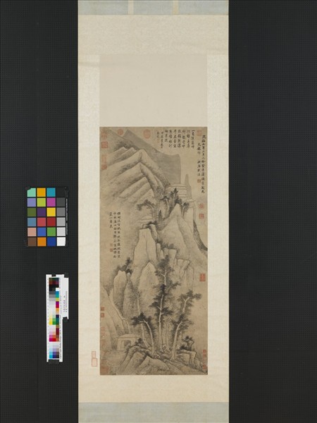 元戴淳匡廬圖　軸