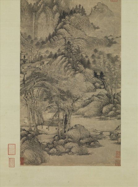 元陳貞白雲山房圖　軸