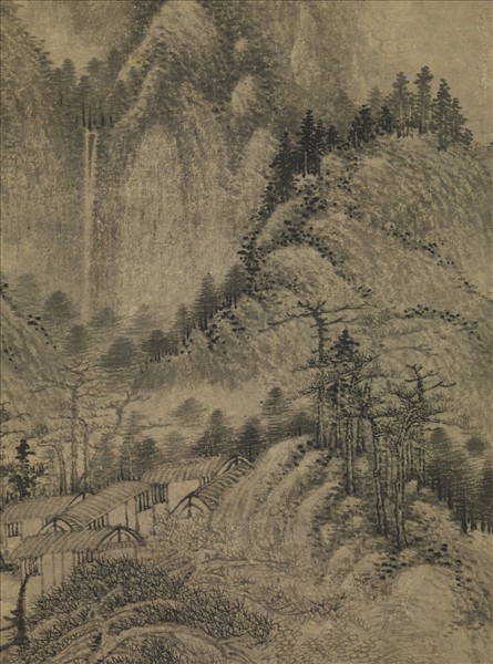 元陳貞白雲山房圖　軸