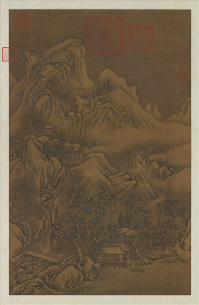 元人買魚沽酒圖　軸