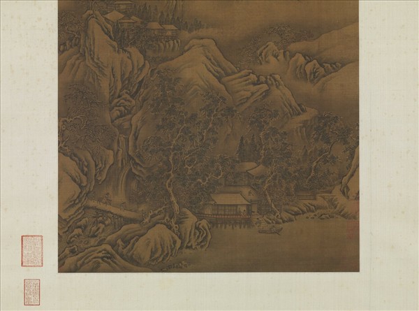 元人買魚沽酒圖　軸