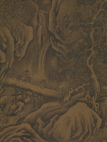 元人買魚沽酒圖　軸