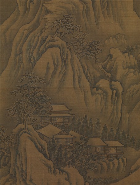 元人買魚沽酒圖　軸