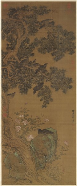 明周之冕畫衢歌介壽　軸