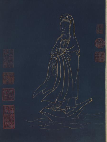 明邢慈靜畫大士　軸