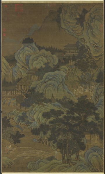 元胡廷暉蓬萊仙會圖　軸