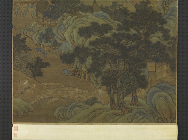 元胡廷暉蓬萊仙會圖　軸