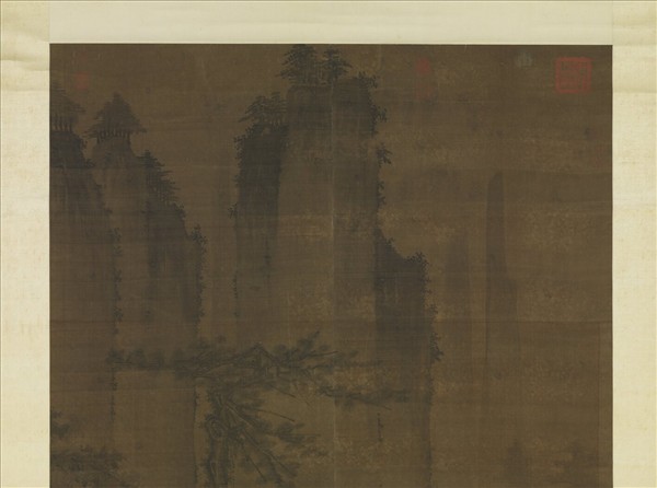 宋人山齋邀客圖　軸