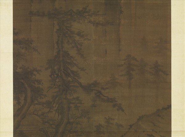 宋人山齋邀客圖　軸