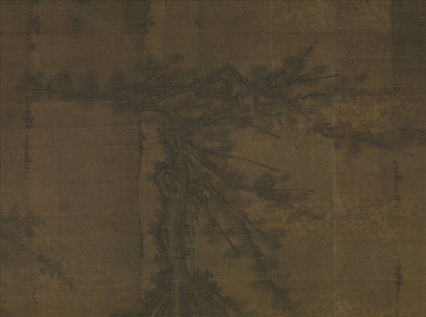 宋人山齋邀客圖　軸