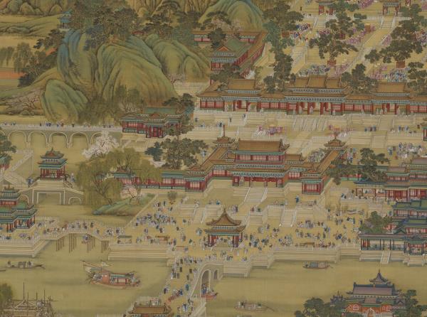 清唐岱孫祜等繪慶豐圖　軸