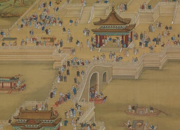 清唐岱孫祜等繪慶豐圖　軸