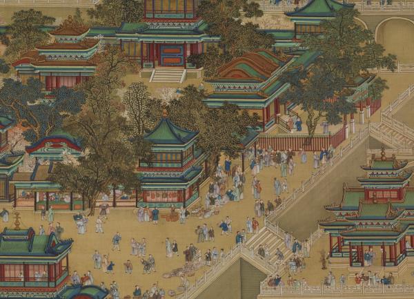 清唐岱孫祜等繪慶豐圖　軸