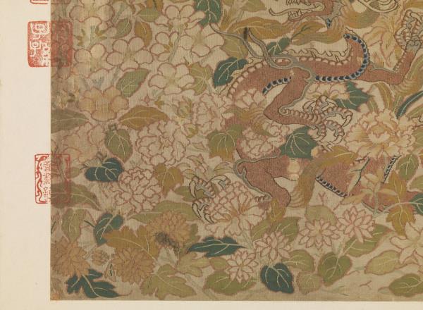 鏤繪集錦　冊　花間行龍