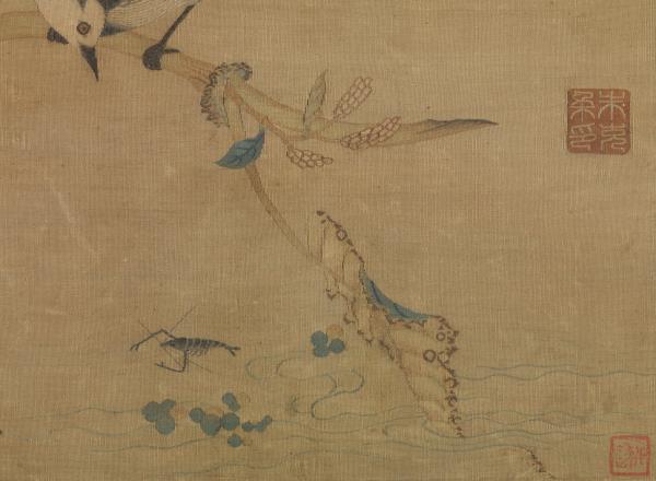 鏤繪集錦　冊　鶺鴒紅蓼