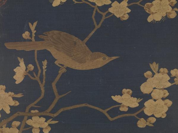 鏤繪集錦　冊　桃花畫眉