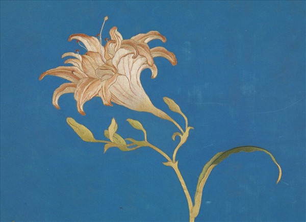 清繡線閬苑長春　冊　祥卉效靈