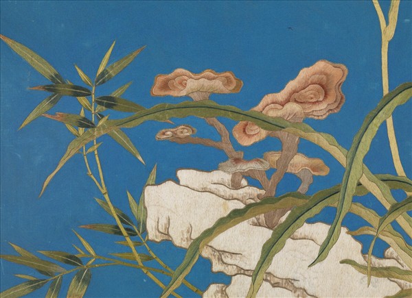 清繡線閬苑長春　冊　祥卉效靈