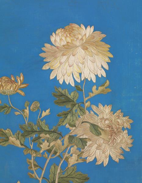 清繡線閬苑長春　冊　玉露金英