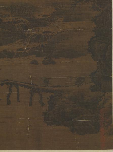 宋李唐煙嵐蕭寺　軸