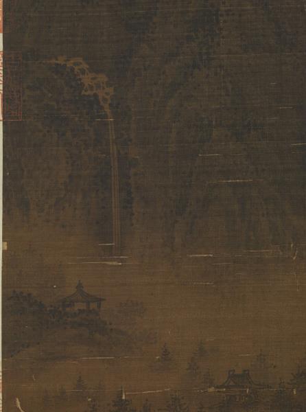 宋李唐煙嵐蕭寺　軸