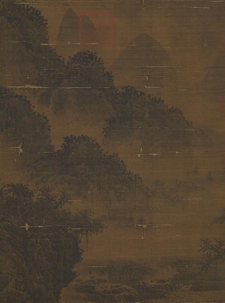 宋李唐煙嵐蕭寺　軸